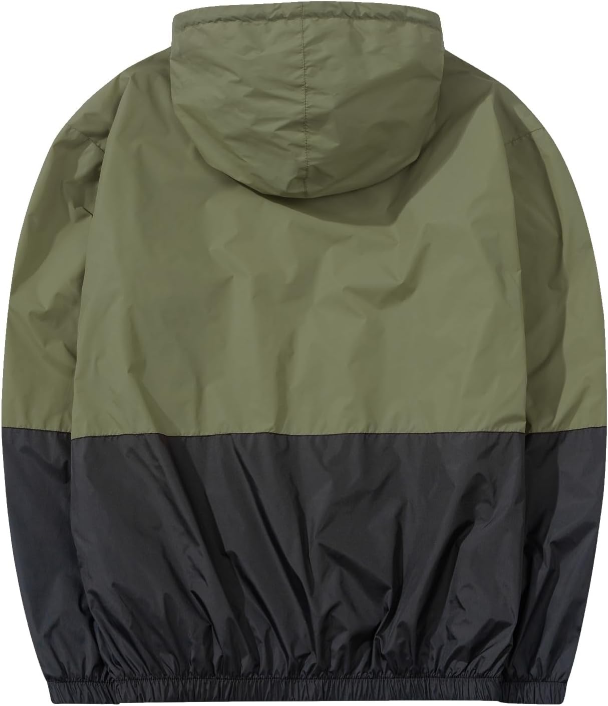 Men Lightweight Windbreaker Jackets Outdoor Hooded Pocket Raincoat Jacket