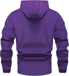 Men's Zip Up Hoodies Jacket Long Sleeve Windbreaker Jacket Outerwear with Pockets