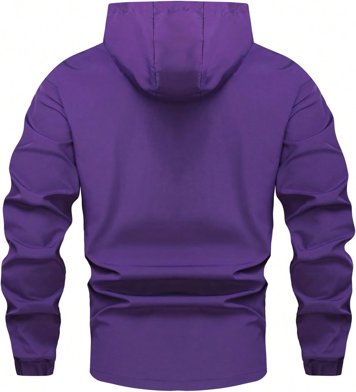 Men's Zip Up Hoodies Jacket Long Sleeve Windbreaker Jacket Outerwear with Pockets