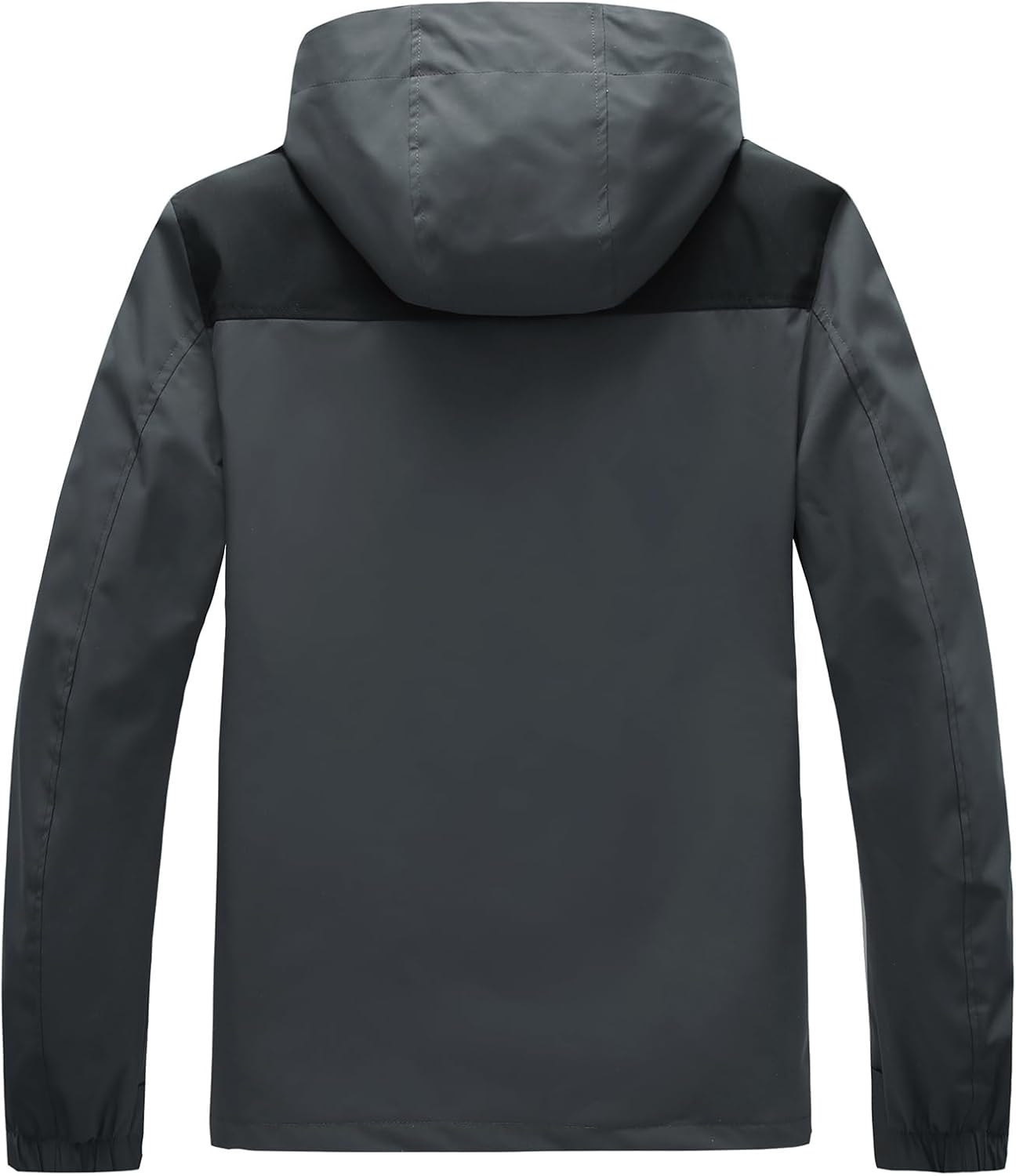Waterproof Jackets for Men Lightweight Rain Jacket Hooded Raincoat Zip Windbreaker for Running Hiking Travel
