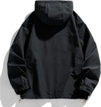 Mens Jacket Casual Lightweight Hooded Windbreaker softshell Easy-Care Zip-Up Versatile Outdoor Comfort Activities Coat