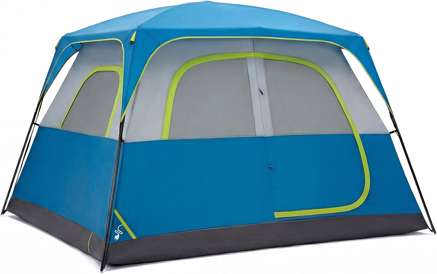 Camping Tent 2/4/6/8 Person, Waterproof Windproof Dome Tent with Rainfly and Multi-Directional Ventilation, Quick Instant Tents Setup for Family Outdoor, Backpacking, Hiking