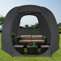 Pop Up Screen Tent House Room Instant Outdoor Camping Canopy Sun Shelter Gazebo for Patio, Backyard & Deck, Privacy Tent(2-10 People, 8'x8' 10'x10' 12'x12')