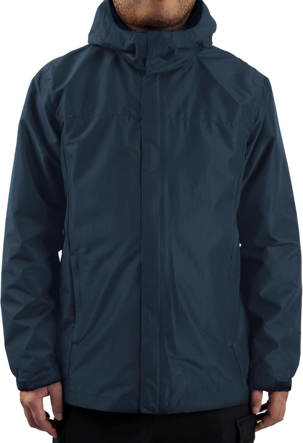Men Rain Jacket Lightweight Waterproof With Hooded Outdoor Raincoat Jacket For Hiking Travel