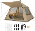 Inflatable Camping Tent, All-Weather Inflatable Tents with Pump, Blow Up Tent for Camping with Mesh Doors & Windows, Inflatable Air Tents for Camping Adult